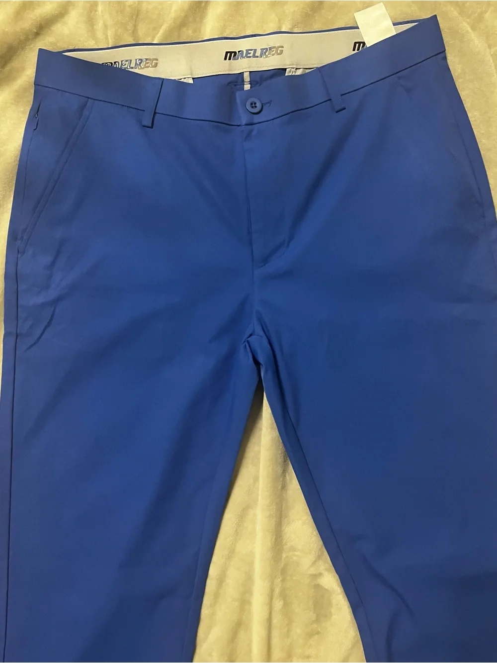 Men's Blue 34x32 MAELREG Proflex Golf Pants